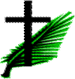 Cross & palm branches